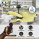 Atlas Alessandra Tropical - LK 48 inch Textured Bronze with Light Yellow Blades Ceiling Fan